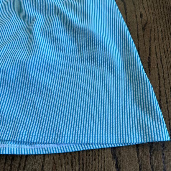 Lands End Womens Blue Striped Swim Skirt Attached Brief Suit Bottom Size 20W - Picture 3 of 9